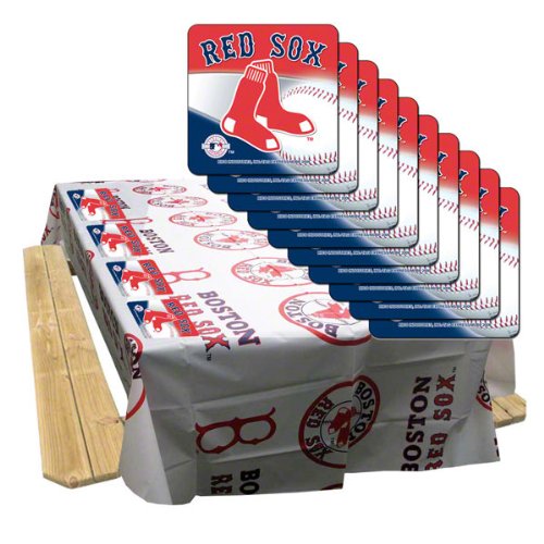 Boston Red Sox Tablecloth Coaster Pack