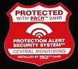 7 Home Burglar Alarm Security System Static Cling Stickers