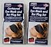 Lot of 2 Travel Sets Sleeping Eye Mask and Ear Plugs