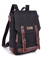 Kenox Vintage High School Canvas Backpack School Bag Travel Bag Laptop Bag