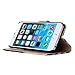 Nccypo Korean Style PU Leather Magnetic Card Slot Wallet Stand Case with Stylus for Apple iPhone 6 Plus - Vintage American Flag
