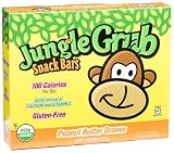 Jungle Grub Snack Bars Peanut Butter Groove Snack Bars, 5-Count, 4.4 Ounce Boxes (Pack of 6)