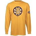 Reebok Boston Bruins Gold 2010 Winter Classic Logos Long Sleeve T-shirt