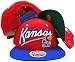 Kansas Jayhawks Red/Blue Two Tone Plastic Snapback Adjustable Plastic ...