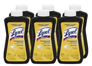 Lysol Brand Concentrate Disinfectant, Cleaner, and Deodorizer, Original Scent, 12 oz. (Case of 6)
