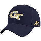 Russell Georgia Tech Yellow Jackets Navy Blue Sideline Adjustable Hat