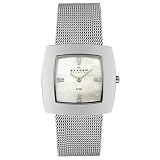 Skagen Women's 570SSS Steel Collection Crystal Accented Mesh Stainless Steel Watch