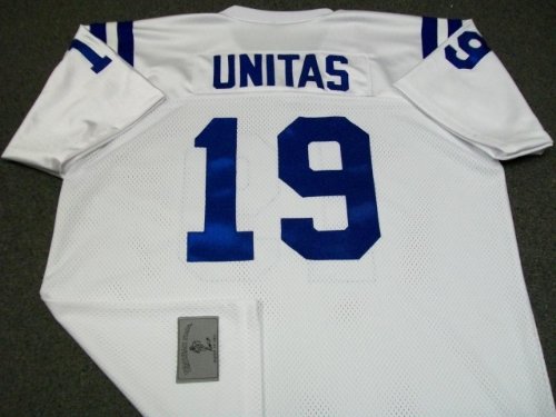 Johnny Unitas Baltimore Colts Throwback Jersey XL White - NFL Throwback Adult Jerseys