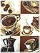 Set 4 Piece Coffee Placemats Espresso Latte Decor Table Cafe Kitchen Place Mats