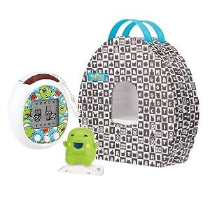 Tamagotchi Tamatown Tama-Go Game, Case and Kuchipachi Figure - White by 