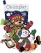 Dimensions Crafts Toboggan Trio Stocking Felt Applique Kit 18" Long 8145, 1 Item(s)/Order