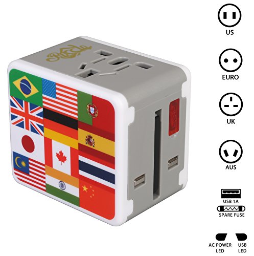 Rocclo universal all in one worldwide travel power plug…