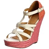 Ravel Jenny White/Pink Wedges RLP751 6 UK