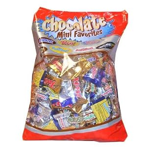 Mini Candy Bars Chocolate Mini Favorites Candies 5 Pound Bag by Nestle/Masterfoods