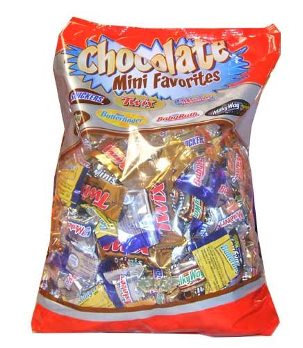 Halloween Mini Candy Bars Chocolate Mini Favorites Candies 4.69 Pound Bag by Nestle/Masterfoods