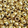 6x9mm Pony Crow Goldtone Metalized Metallic Beads (25)