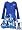 New Royal Blue Jumbo Dotted Circle Dress w Cardigan ~ 4 (F313378)