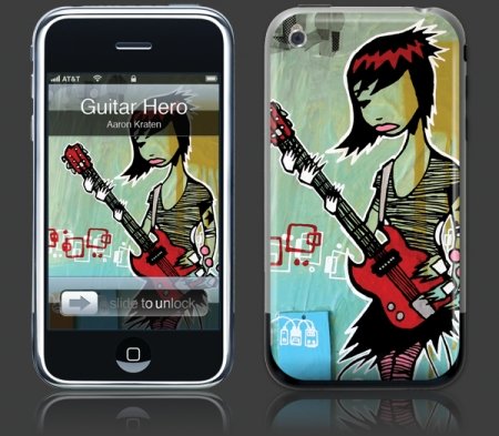 Apple iPhone Premium Vinyl Skin - Guitar Hero(GelaSkins Brand) Made in Canada