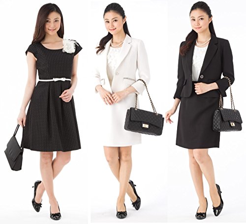 (スーリール) Sourire 入学式 スーツ ママ 卒業式 母 卒園式 入園式 七五三 レディース 大きサイズ Lサイズ ママスーツ セレモニースーツ ワンピース ドビードットタックワンピース付きテーラー3点セットスーツ 75120