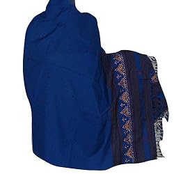 Elegant Shawls Tribal Embroidered Wool Wrap 80 x 40 inches (ktds517)