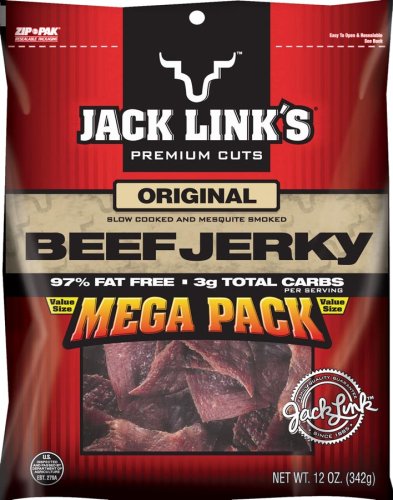 Jack Links Beef Jerky, Original Flavor, 12-Ounce Units (Pack of 2) by Dried Beef
