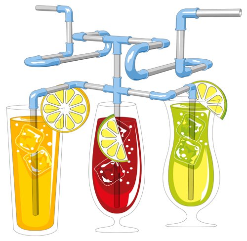 DIY Straws, Create your own amazing drinking straw combinations.
