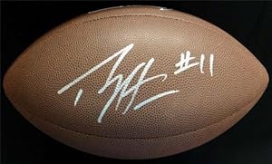 Percy Harvin Autographed/Hand Signed Seahawks Brown Logo Football PSA/DNA ITP