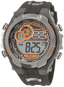 Armitron Men's 408188GMG Chronograph Gray and Black Digital Sport Watch: Watches