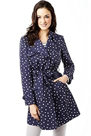 Easycare Shower Resistant Notch lapel Spotted Mac