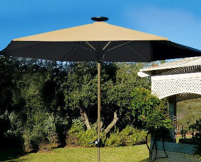Solar Lighted Patio Umbrella (beige)