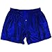 Pinstripe Blue Silk Boxers by Royal Silk - Sizes S, M, L, XL, XXL - 100% Madras Silk