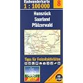 Fahrradkarte Radkarte Hunsr�ck - Saarland - Pf�lzerwald  1:100.000