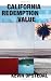 California Redemption Value (Contemporary Poetry (Uno Press))