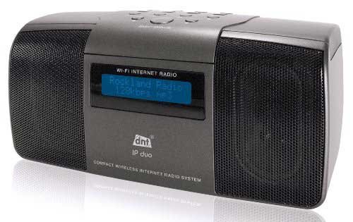 DNT IP Duo WLAN Internet-Radio schwarz