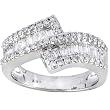 14K White Gold Diamond Ring - 1.00 Ct.
