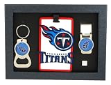 Tennessee Titans - NFL Bottle Opener Key Ring, Luggage Tag, Money Clip Gift Set
