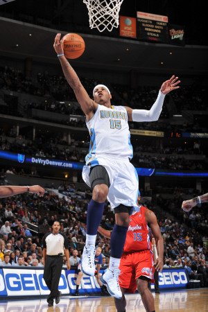 Los Angeles Clippers v Denver Nuggets: Carmelo Anthony Photographic Poster Print by Garrett Ellwood, 16x24
