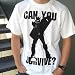 Mobile Suit Gundam: Can You Survive? White T-Shirt (Size XL)_s-1