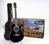 Fender FA-130 Acoustic-Electric Guitar Pack, Black