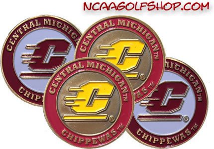 Central Michigan Chippewas Golf Ball Markers