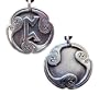 Pewter Perthro - Rune of Good Luck Charm Pendant Pagan Amulet Wicca Wiccan Necklace Witchcraft Jewelry