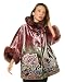 Aris A 100% Silk Kimono Style Floral Coat Jacket in Mauve Medium