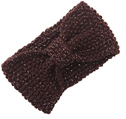 Sunko Autumn Fashion Women Winter Crochet Headband Bow Knit Headwrap Ear Warmer