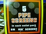One Packet of Pipe Screens