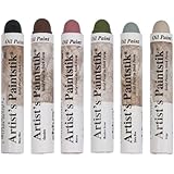 Jack Richeson Shiva Oil Paintstik, Colonial Colors, Set of 6