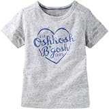 OSHKOSH(オシュコシュ) ハートロゴティ グレー トップス半袖Tシャツ 24ヶ月【並行輸入】