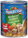 Progresso Reduced Sodium Soup, Chicken Noodle, 18.5-Ounce Cans (Pack of 12)
