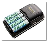 Lenmar R2G804U R2G 4 Hour Charger Includes USB Output with 4 R2G 2150mAh NI-MH for AA/AAA Batteries