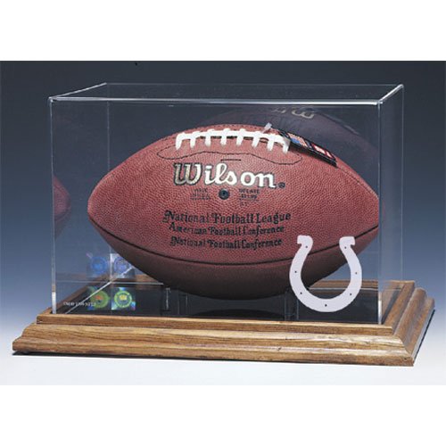 Indianapolis Colts Nfl Football Display Case (Wood Base) great price Indianapolis Colts Nfl Football Display Case (Wood Base) great price