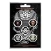 Five Finger Death Punch Badge Band Logo Knuckles Official 5 X Pin Button